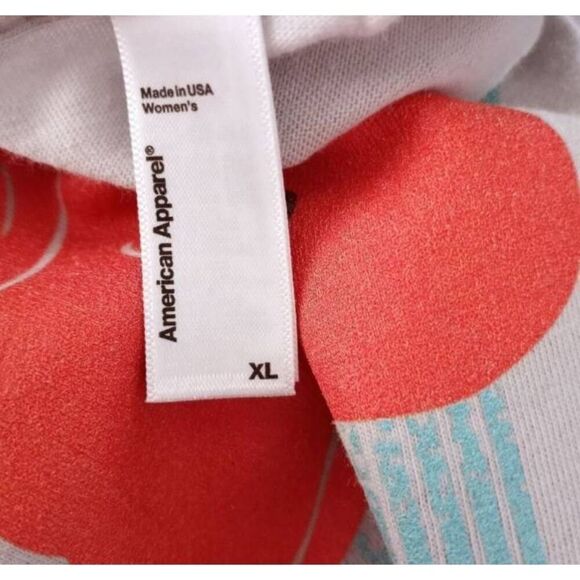 AMERICAN APPAREL "I'M SO FANCY" T-SHIRT GRAY, BLUE, & PINK. SZ.XL EUC . - Picture 5 of 6